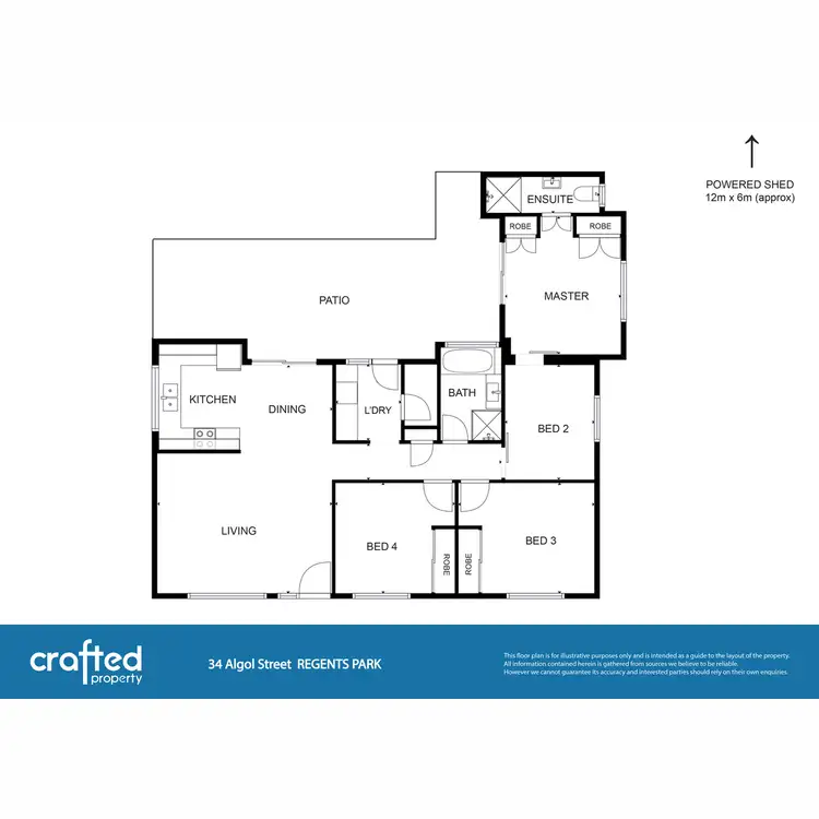 Floorplan of Homely house listing, 34 Algol Street, Regents Park QLD 4118