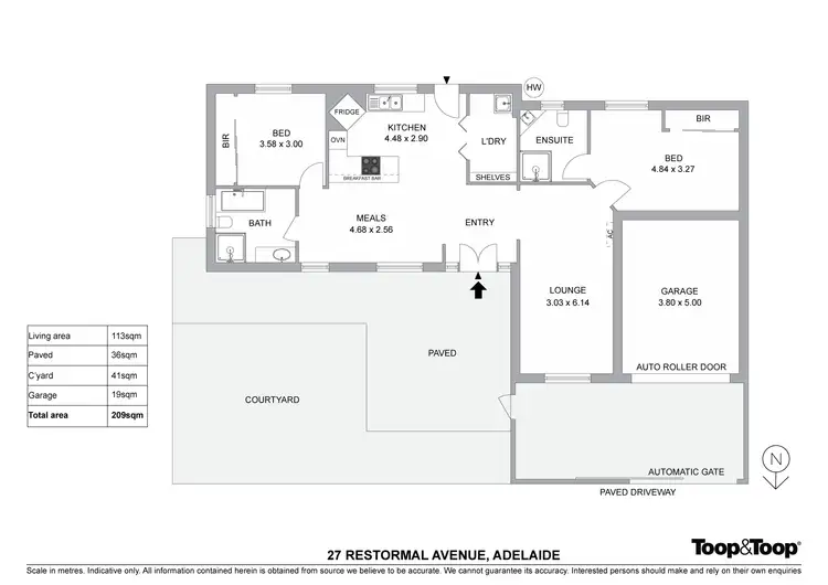 Floorplan of Homely house listing, 27 Restormal Avenue, Fullarton SA 5063