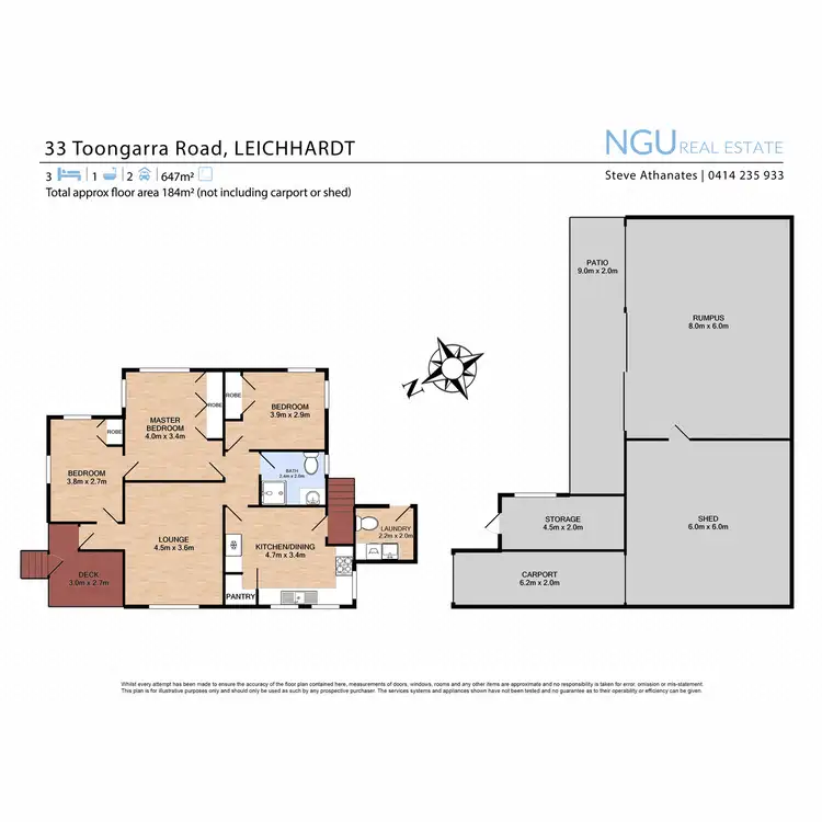 Floorplan of Homely house listing, 33 Toongarra Road, Leichhardt QLD 4305
