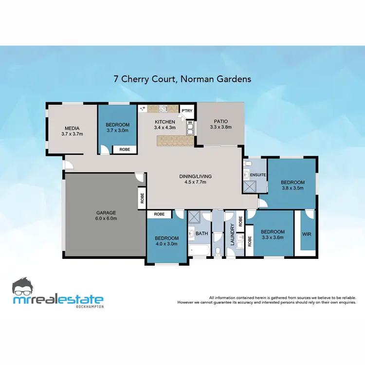 Floorplan of Homely house listing, 7 Cherry Court, Norman Gardens QLD 4701