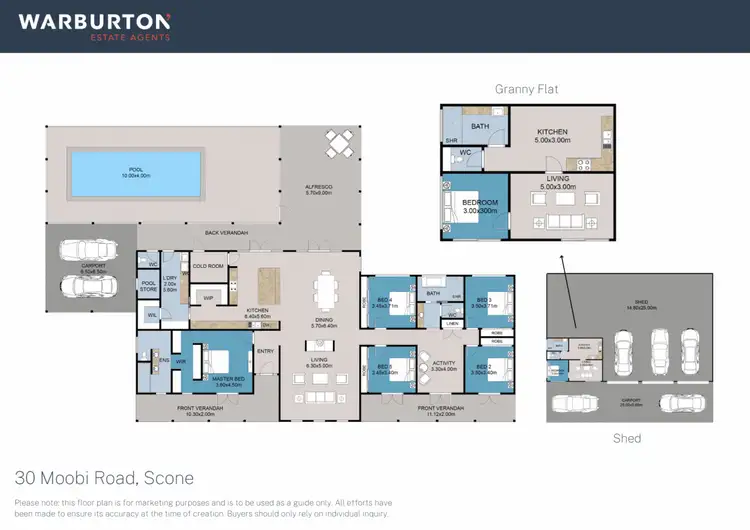 Floorplan of Homely house listing, 30 Moobi Road, Scone NSW 2337