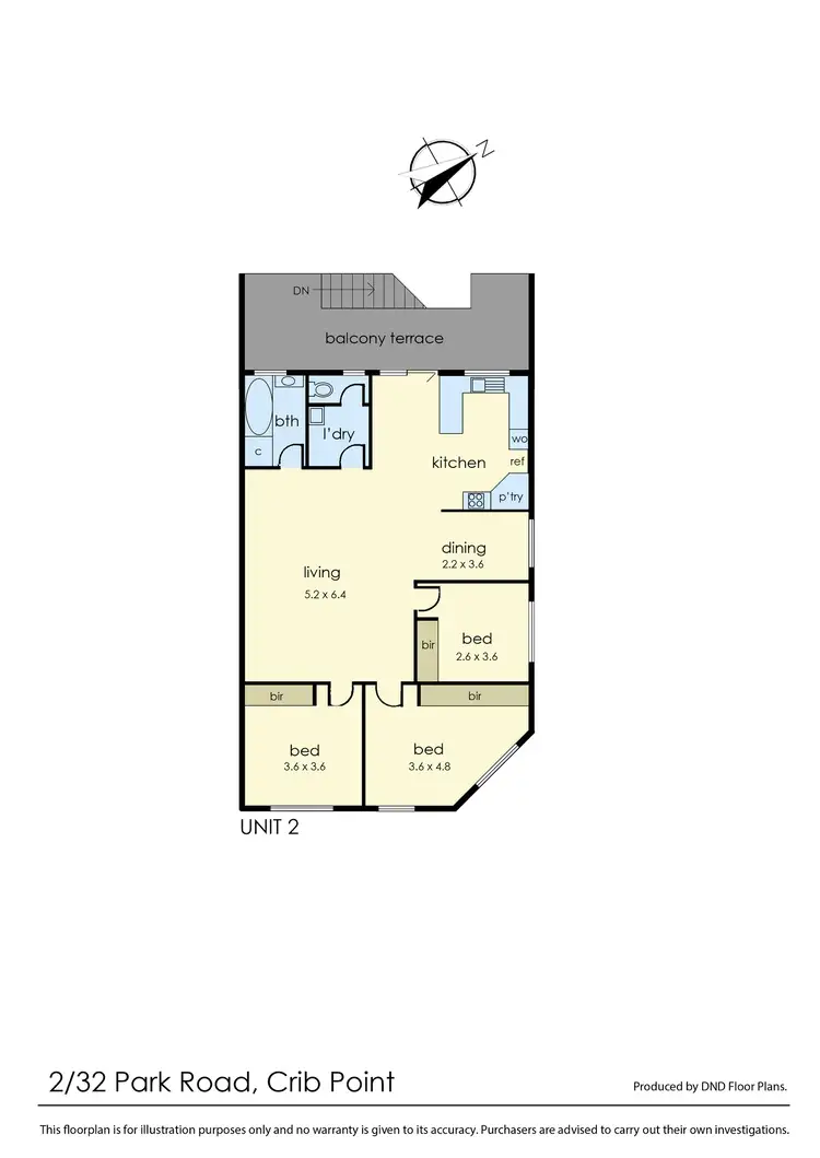Floorplan of Homely apartment listing, 2/32 Park Road, Crib Point VIC 3919