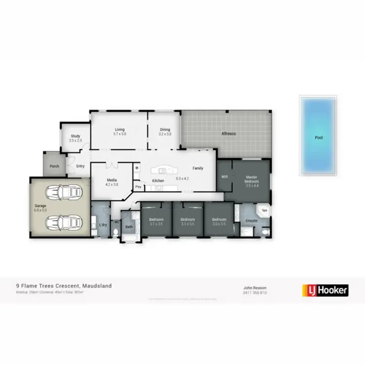 Floorplan of Homely house listing, 9 Flame Trees Crescent, Maudsland QLD 4210