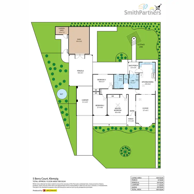 Floorplan of Homely house listing, 5 Berry Court, Klemzig SA 5087