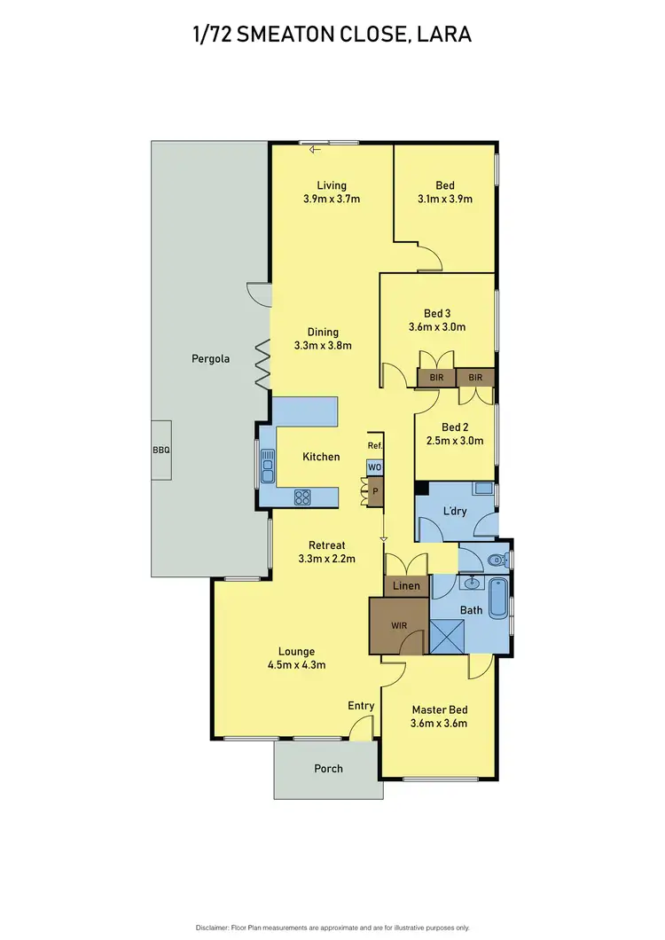 Floorplan of Homely house listing, 1/72 Smeaton Close, Lara VIC 3212