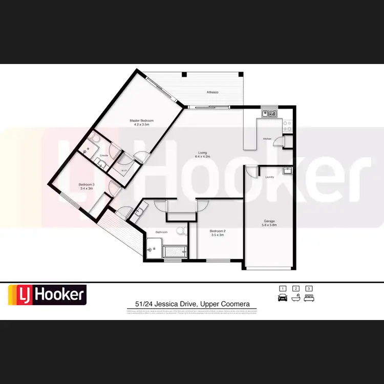 Floorplan of Homely townhouse listing, 51/24 Jessica Drive, Upper Coomera QLD 4209