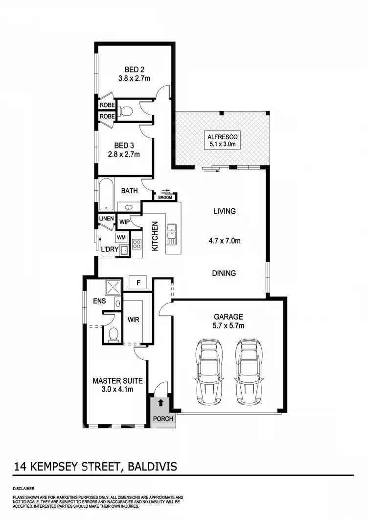 Floorplan of Homely house listing, 14 Kempsey Street, Baldivis WA 6171