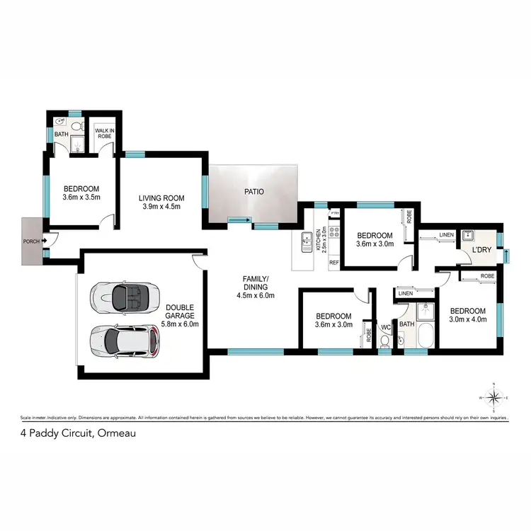 Floorplan of Homely house listing, 4 Paddy Circuit, Ormeau QLD 4208