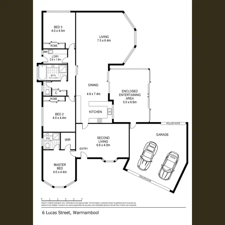 Floorplan of Homely house listing, 6 Lucas Court, Warrnambool VIC 3280