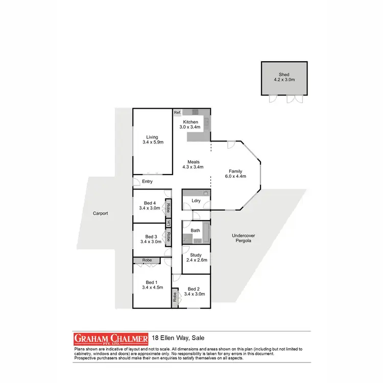 Floorplan of Homely house listing, 18 Ellen Way, Sale VIC 3850