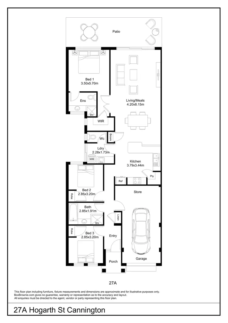 Floorplan of Homely house listing, 27A Hogarth Street, Cannington WA 6107