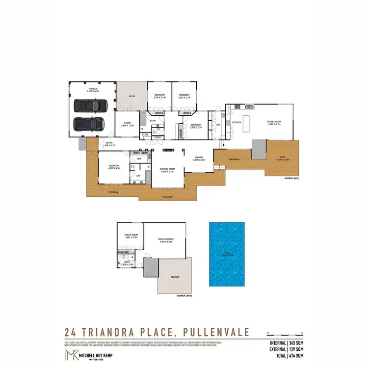 Floorplan of Homely rural property listing, 24 Triandra Place, Pullenvale QLD 4069