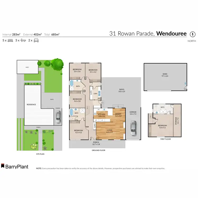 Floorplan of Homely house listing, 31 Rowan Parade, Wendouree VIC 3355