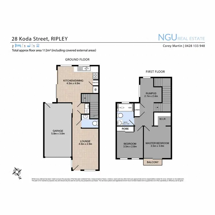 Floorplan of Homely townhouse listing, 28 Koda Street, Ripley QLD 4306