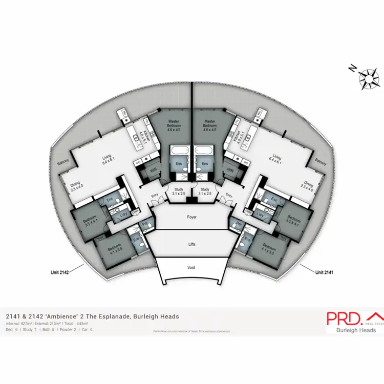 Floorplan of Homely unit listing, 2141 & 2142/2 The Esplanade, Burleigh Heads QLD 4220