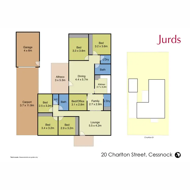 Floorplan of Homely house listing, 20 Charlton Street, Cessnock NSW 2325