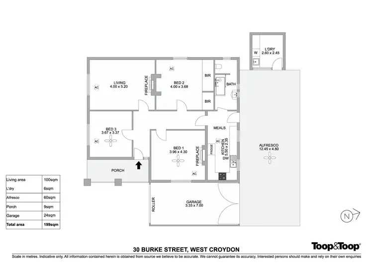 Floorplan of Homely house listing, 30 Burke Street, West Croydon SA 5008