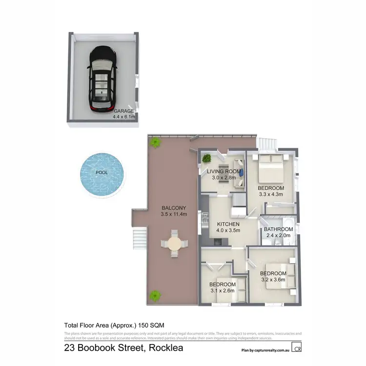 Floorplan of Homely house listing, 23 Boobook Street, Rocklea QLD 4106