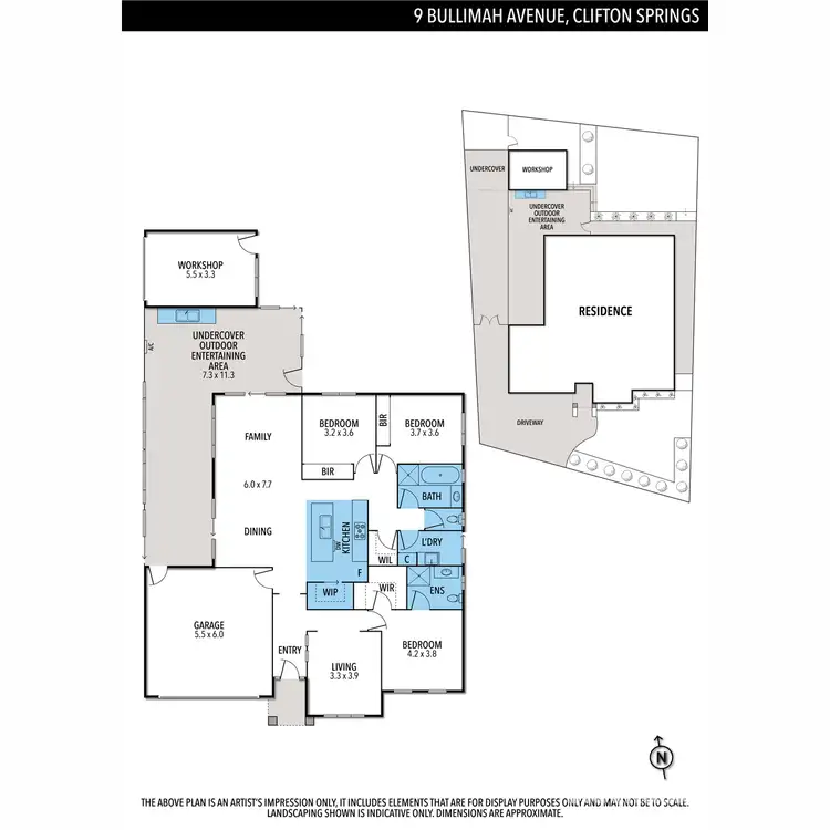 Floorplan of Homely house listing, 9 Bullimah Avenue, Clifton Springs VIC 3222