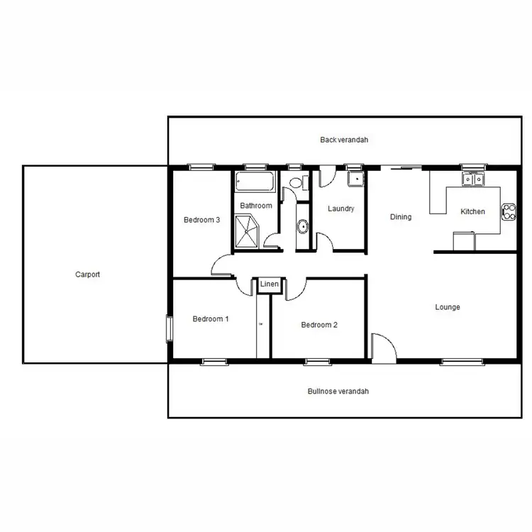 Floorplan of Homely house listing, 76 McSporran Crescent, Port Augusta West SA 5700