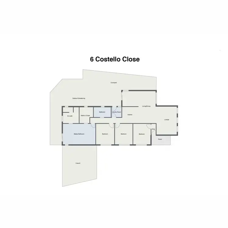 Floorplan of Homely house listing, 6 Costello Close, Bacchus Marsh VIC 3340