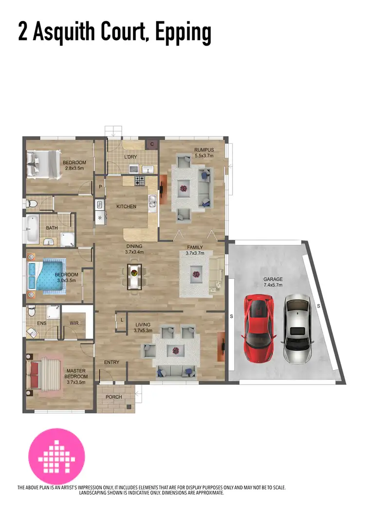 Floorplan of Homely house listing, 2 Asquith Court, Epping VIC 3076