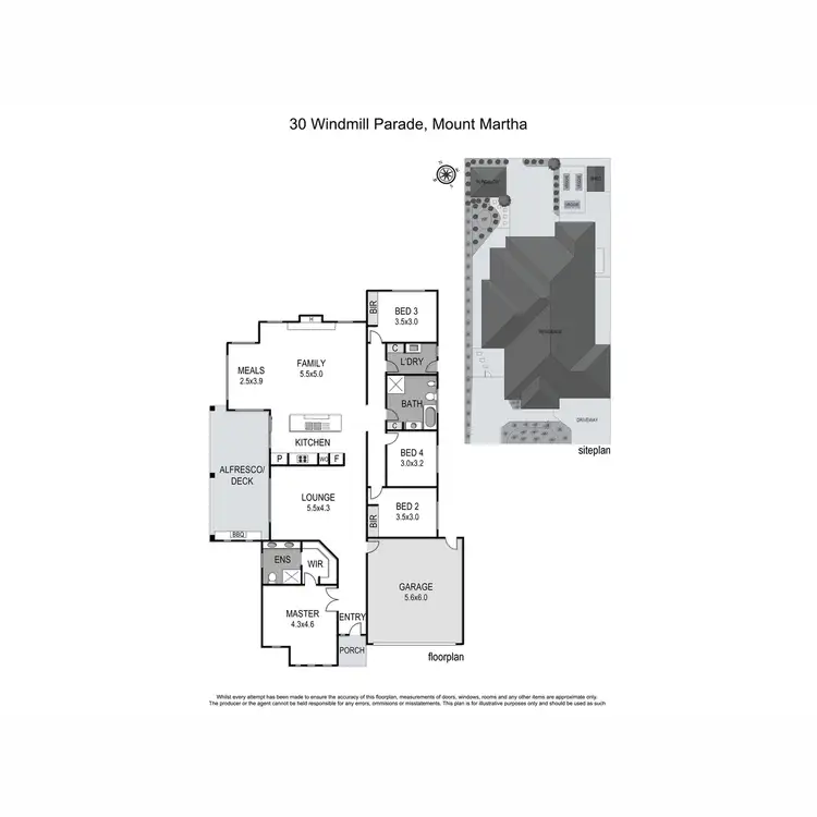 Floorplan of Homely house listing, 30 Windmill Parade, Mount Martha VIC 3934