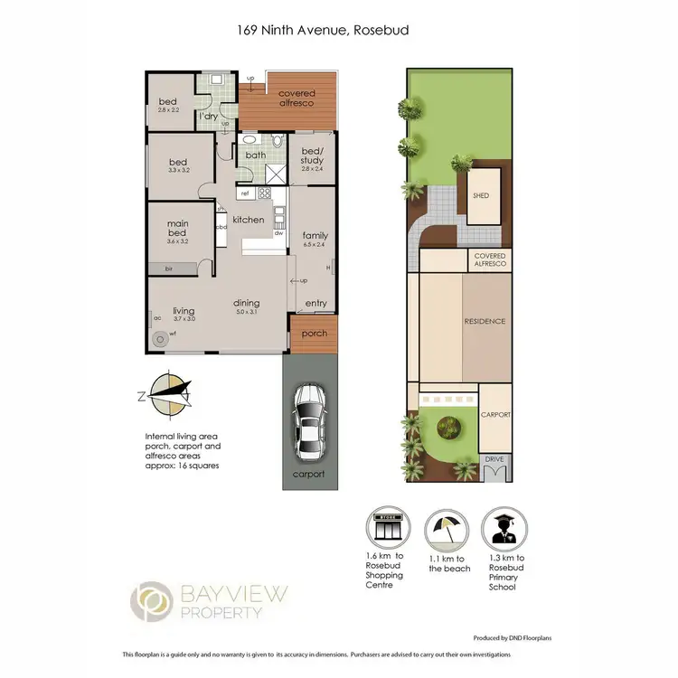 Floorplan of Homely house listing, 169 Ninth Avenue, Rosebud VIC 3939