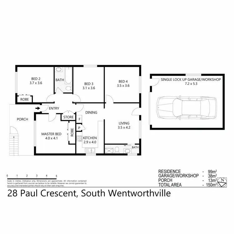 Floorplan of Homely house listing, 28 Paul Crescent, South Wentworthville NSW 2145