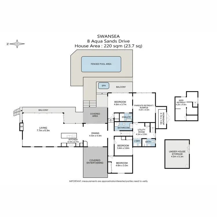 Floorplan of Homely house listing, 8 Aqua Sands Drive, Swansea TAS 7190