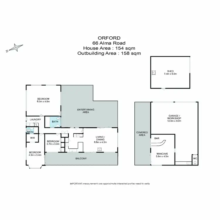 Floorplan of Homely house listing, 66 Alma Road, Orford TAS 7190