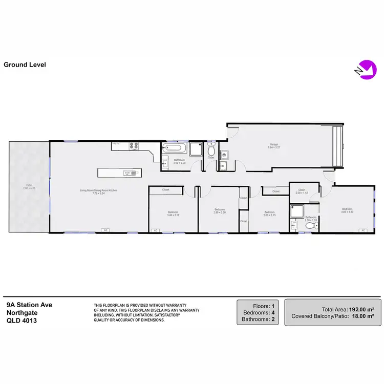 Floorplan of Homely house listing, 9A Station Avenue, Northgate QLD 4013