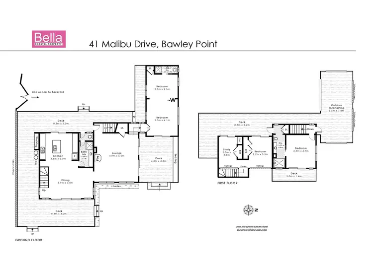 Floorplan of Homely house listing, 41 Malibu Drive, Bawley Point NSW 2539