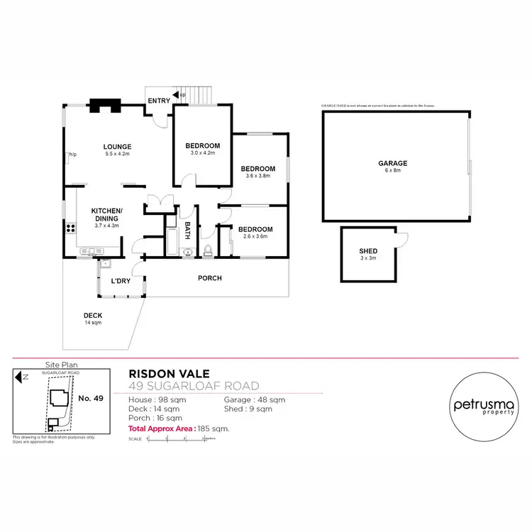 Floorplan of Homely house listing, 49 Sugarloaf Road, Risdon Vale TAS 7016