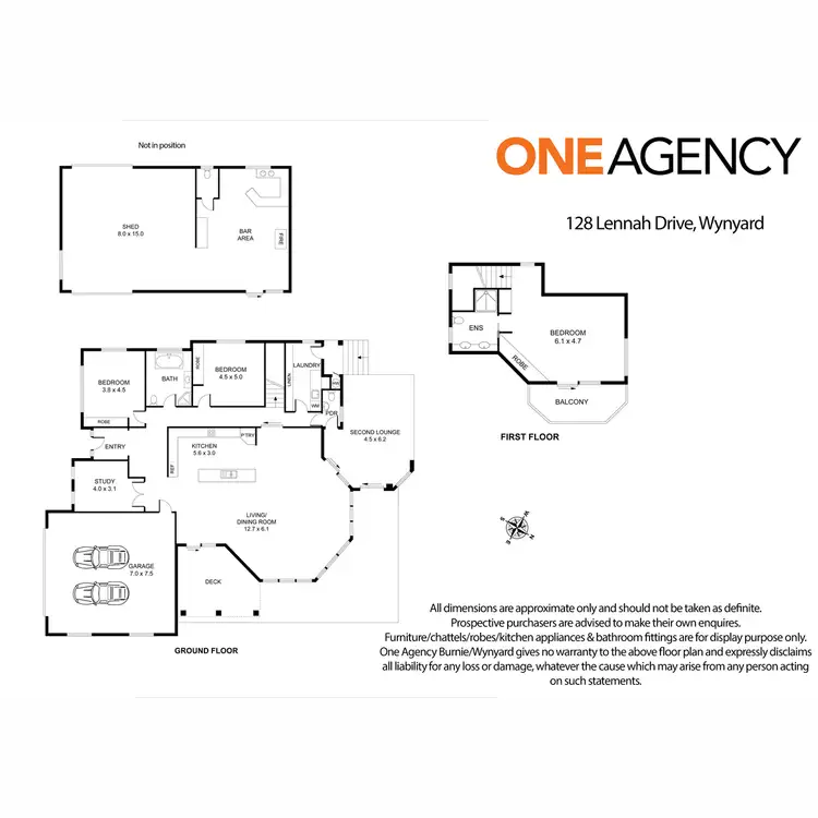 Floorplan of Homely house listing, 128 Lennah Drive, Wynyard TAS 7325