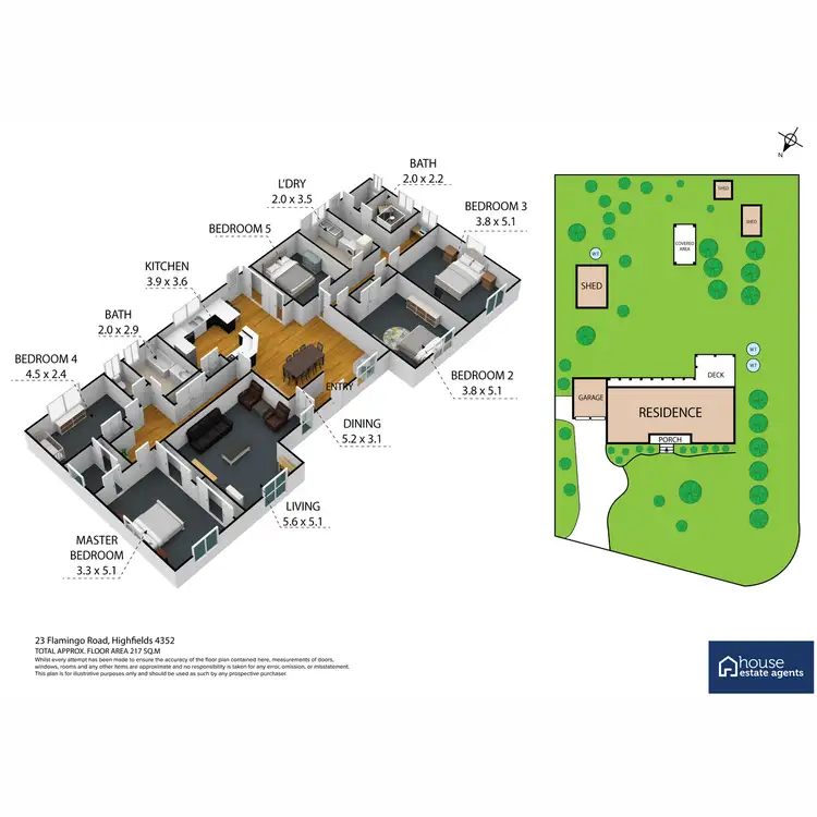 Floorplan of Homely house listing, 23 Flamingo Road, Highfields QLD 4352