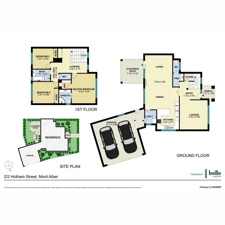 Floorplan of Homely townhouse listing, 2/2 Hotham Street, Mont Albert VIC 3127