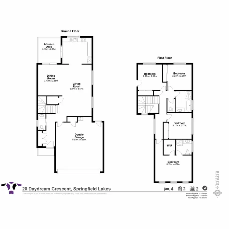 Floorplan of Homely house listing, 20 Daydream Crescent, Springfield Lakes QLD 4300