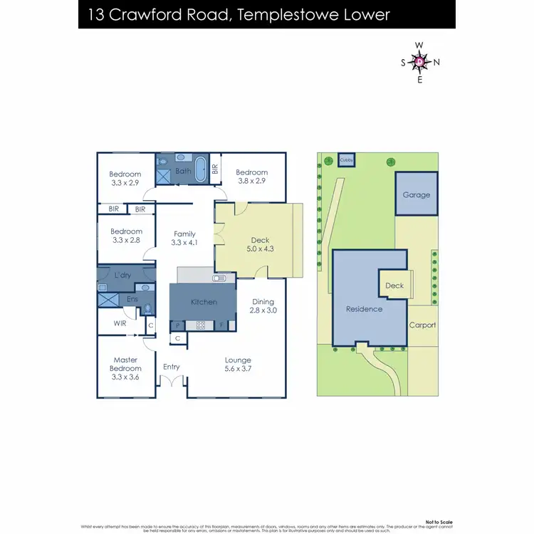 Floorplan of Homely house listing, 13 Crawford Road, Templestowe Lower VIC 3107