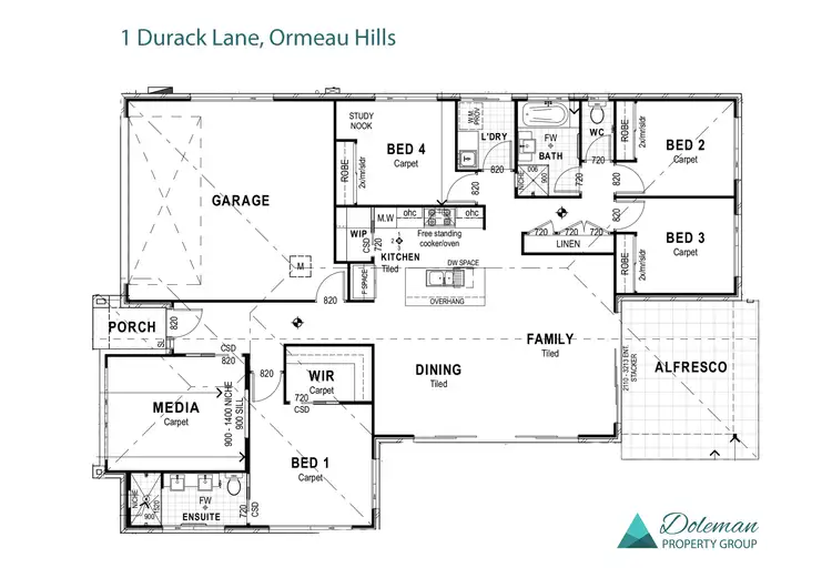Floorplan of Homely house listing, 1 Durack Lane, Ormeau Hills QLD 4208