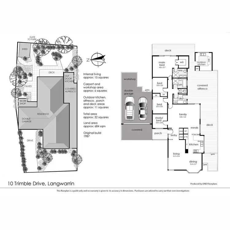 Floorplan of Homely house listing, 10 Trimble Drive, Langwarrin VIC 3910