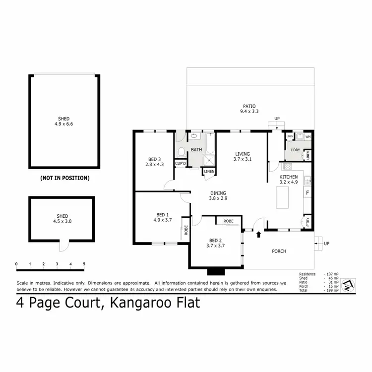 Floorplan of Homely house listing, 4 Page Court, Kangaroo Flat VIC 3555
