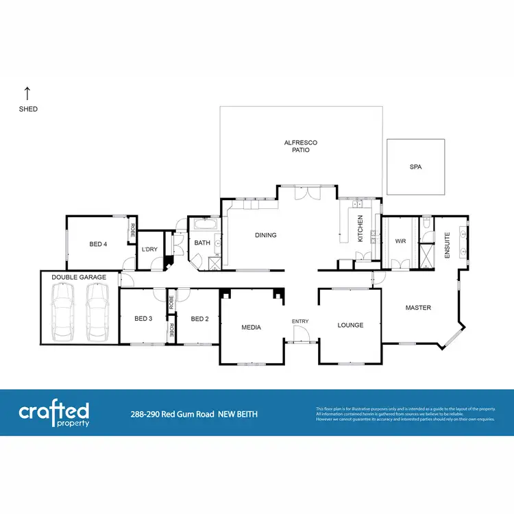 Floorplan of Homely house listing, 288 Red Gum Road, New Beith QLD 4124