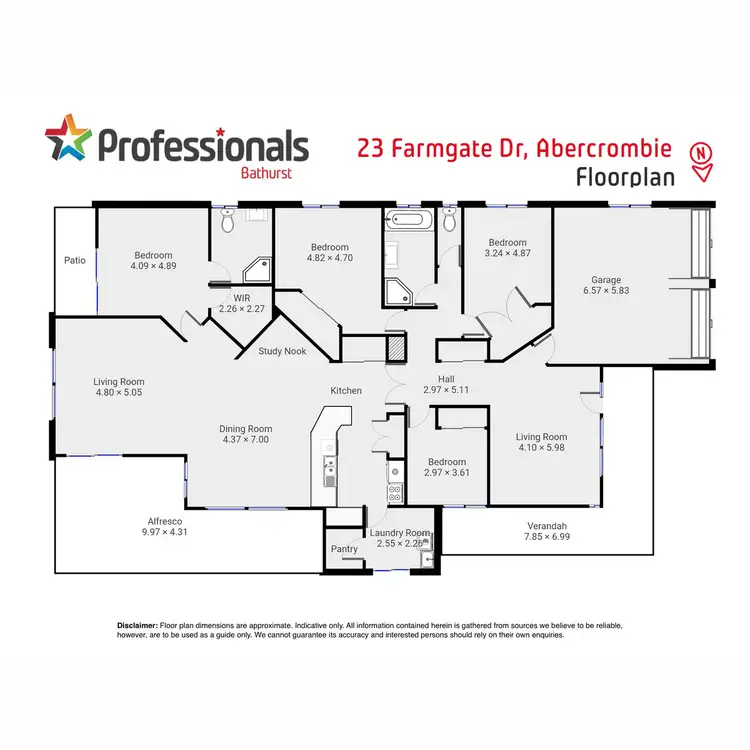Floorplan of Homely house listing, 23 Farmgate Drive, Abercrombie NSW 2795