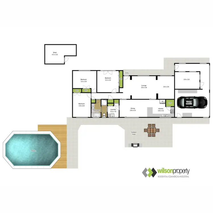Floorplan of Homely house listing, 6 Coronation Court, Traralgon VIC 3844