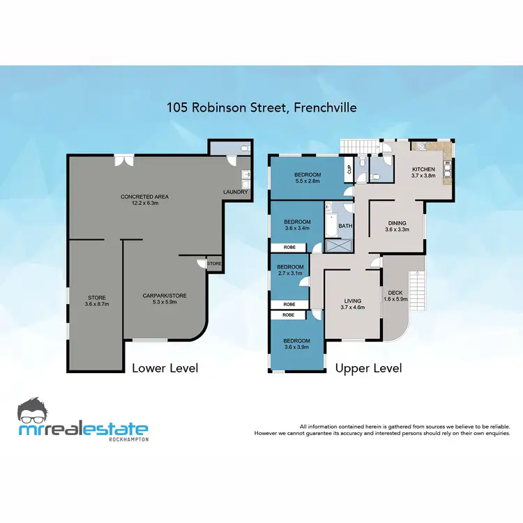 Floorplan of Homely house listing, 105 Robinson Street, Frenchville QLD 4701