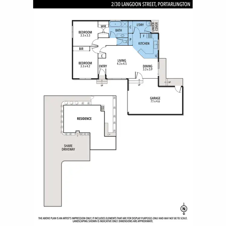 Floorplan of Homely unit listing, 2/30 Langdon Street, Portarlington VIC 3223