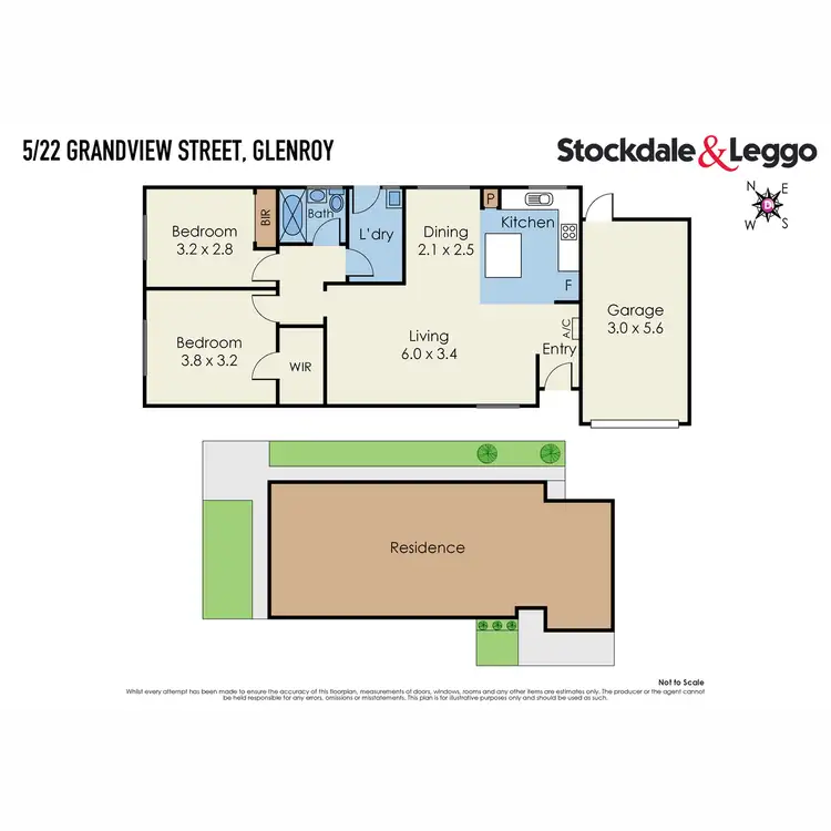 Floorplan of Homely unit listing, 5/22 Grandview Street, Glenroy VIC 3046