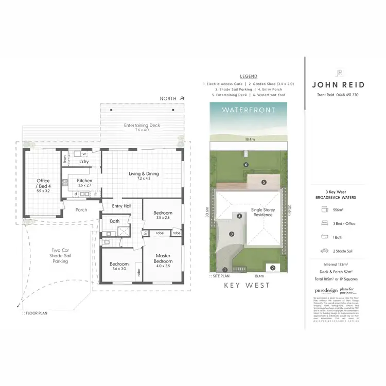 Floorplan of Homely house listing, 3 Key West, Broadbeach Waters QLD 4218