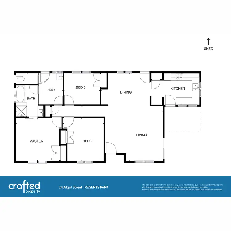 Floorplan of Homely house listing, 24 Algol Street, Regents Park QLD 4118